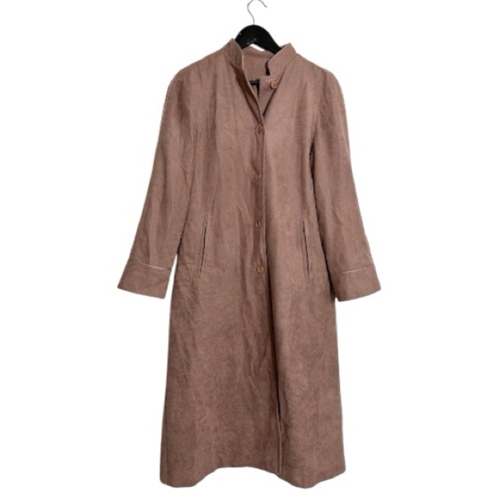 Forecaster of Boston Suede Mauve Blush Vintage Trench Coat Size 9/10